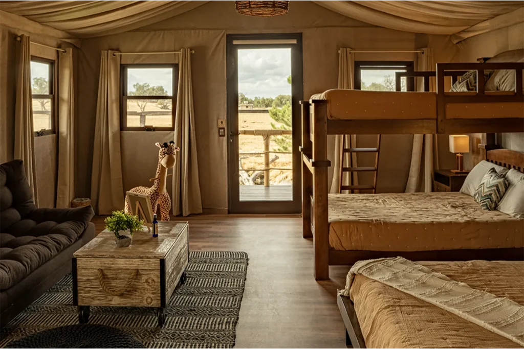 Glamping entre animales en Teotihuacán, a pocas horas de Puebla