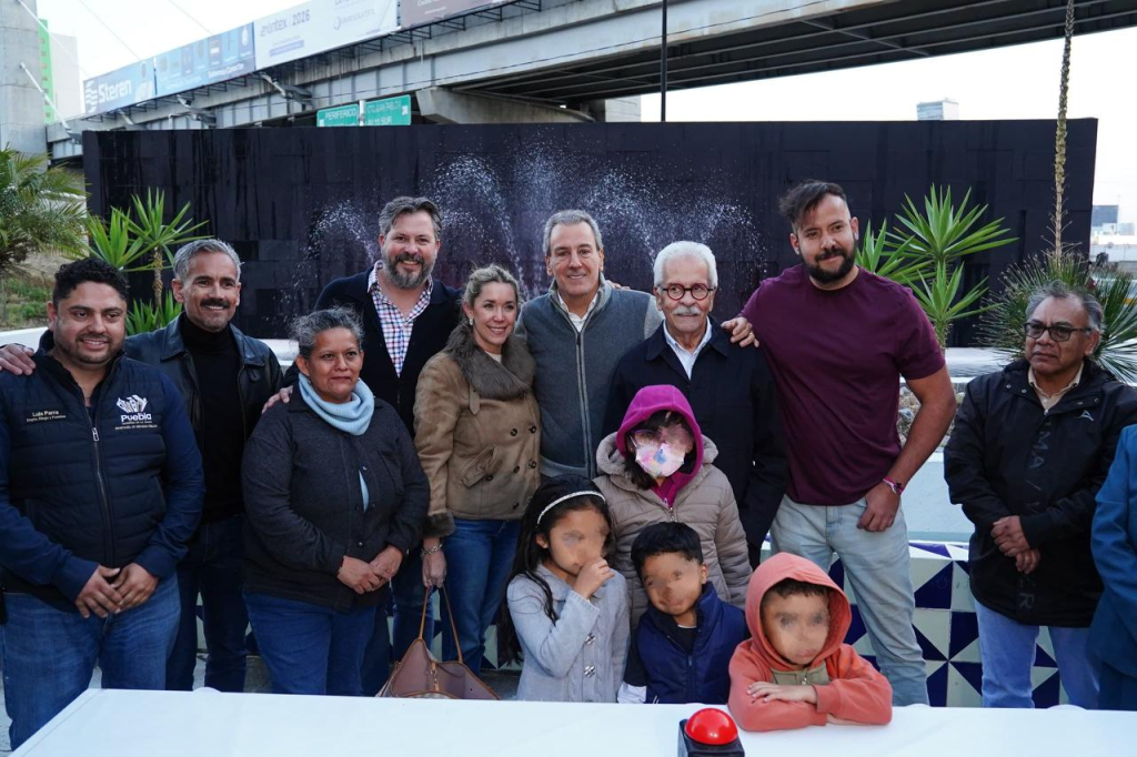 Inaugura Pepe Chedraui mantenimiento integral de la fuente en el Distribuidor Vial 485