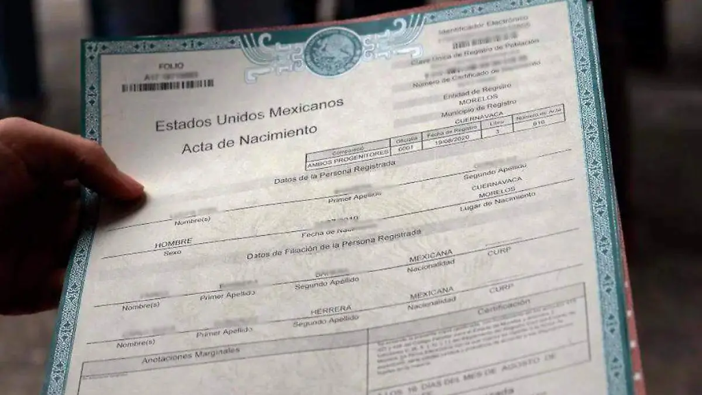 acta de nacimiento en línea México