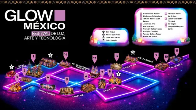 recorrido glow puebla