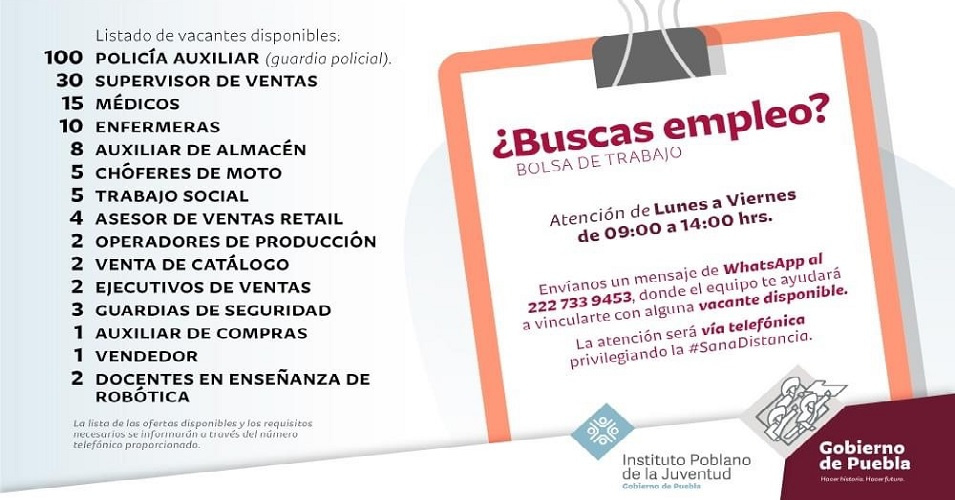 trabajos sin experiencia en Puebla

